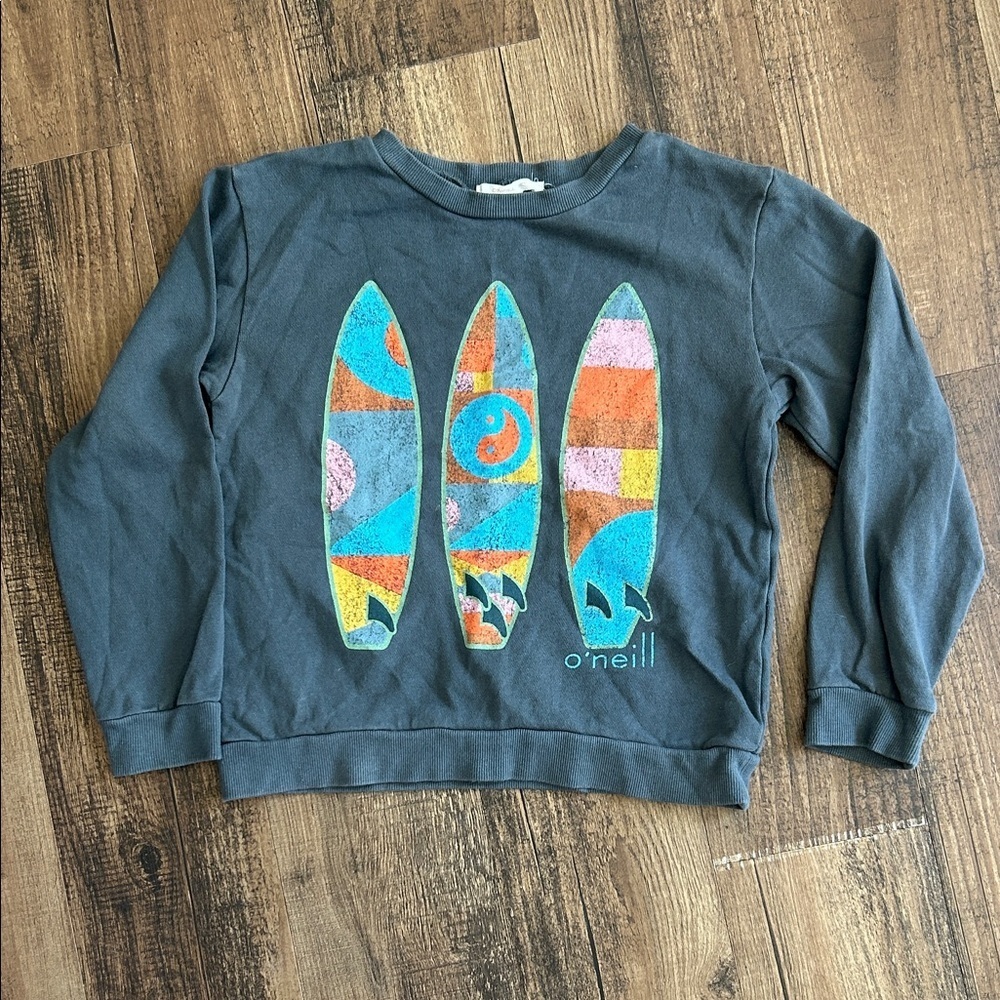 O'Neill Kids Charcoal Surfboard Sweatshirt